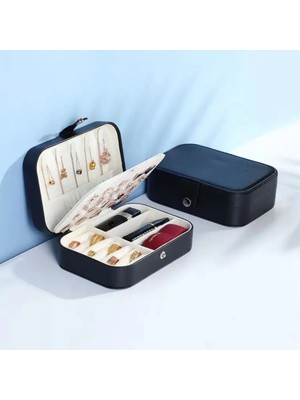 About The Perfect Çok Amaçlı Takı Organizer Çanta, Siyah, Kolye, Küpe ve Yüzük Saklama Çözümü