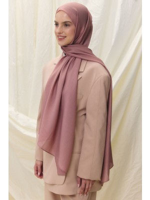 Paris Ipeği Gül Kurusu Renk Pamuklu Şal