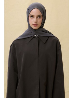 Paris Ipeği Antrasit  Renk Pamuklu Şal