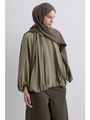 Paris Ipeği Toprak  Renk Pamuklu Şal