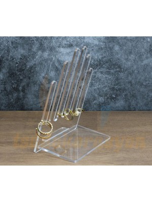 About The Perfect Şeffaf Takı Yüzük Tutucu Standı, Düzenli ve Şık Saklama Çözümü