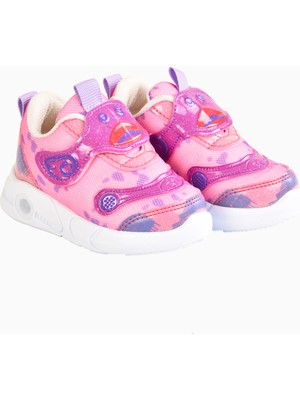 Işıklı Gülen Yüz Figür Çocuk Ayakkabı Esnek Tabanlı Nefes Alabilen  Çocuk Spor Ayakkabı