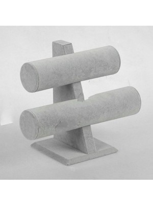 About The Perfect Gri Renkli Ikili Bileklik ve Saat Tutucu, Şık ve Düzenli Saklama Çözümü