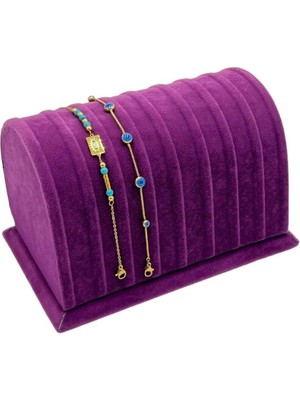 About The Perfect Mor Renkli Bileklik ve Takı Standı, Şık ve Kullanışlı Tasarım