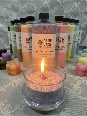 Lavanta Kokulu Mor Inci Tozu Mum Seti, 30 Fitilli, 250 gr