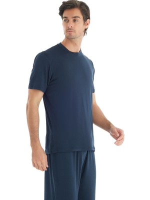 Silver Kısa Kol Lacivert T-Shirt 9306