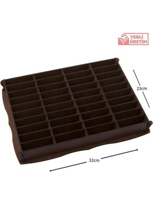 About The Perfect Kahverengi Ahşap ve Deri Bileklik Sergileme Standı, Şık ve Kullanışlı Tasarım