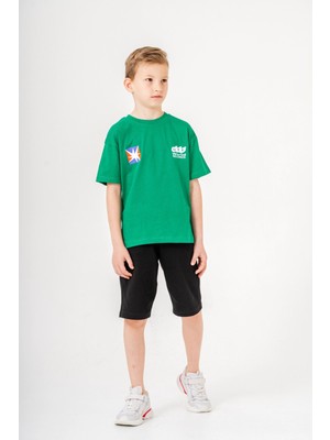 Sırtı Baskılı Şortlu Erkek Çocuk Takım 051
