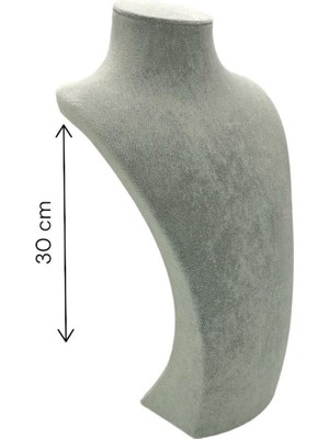 About The Perfect 30 cm Gri Takı ve Kolye Mankenliği, Güçlü ve Şık Tasarım