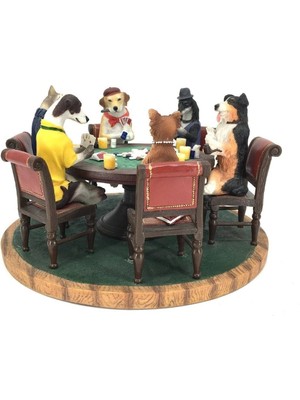 Renkli Köpek Figürleri, Masa Süsleri, Eğlence ve Şıklık Bir Arada