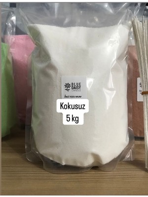 5 kg Kokusuz Beyaz Inci Tozu Mum, 125 Adet, 20 cm Fitil, Şık ve Parlak Aydınlatma
