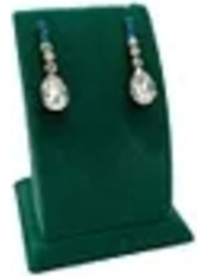 About The Perfect Yeşil Süet Kumaş Ayaklı 9/7 cm Küpe Sergileme Dekoru