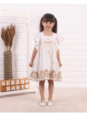 Serkon Kız Çocuk Su Yolu Elbise SER-0780