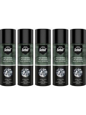Selsil Pas Sokucu ve Yağlayıcı 400 ml Sıvı Metal Yüzeyler İçin Etkili Koruma Sağlayan Sprey 5 Adet