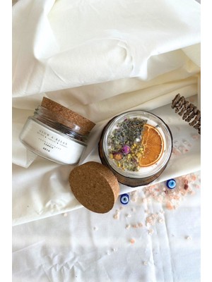Vanilya ve Baharat Notalı Meditasyon ve Aromaterapi Mum, Enerji Dolu Anlar Için