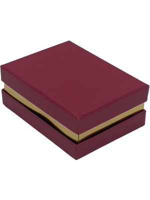 About The Perfect Bordo Karton Yüzük Kutusu, 10'lu Paket, Şık ve Kullanışlı Tasarım