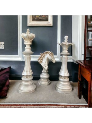 Şık 3'lü Satranç Seti, Ofis ve Hobi Için Zarif Aksesuar