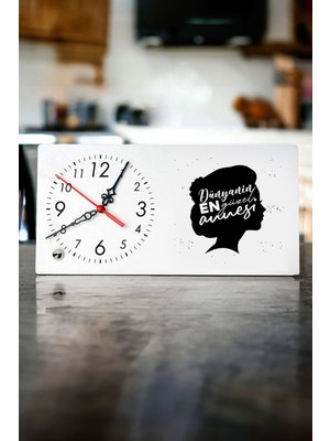 About The Perfect Sevgiliye Özel Yazılı Ahşap Masa Saati, Şık ve Anlamlı Hediye