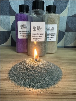 Inci Tozu Mum, 30 Fitil, Guava Aromalı, Zeytinyeşili, 250 Gr, Şık ve Ferah Atmosfer