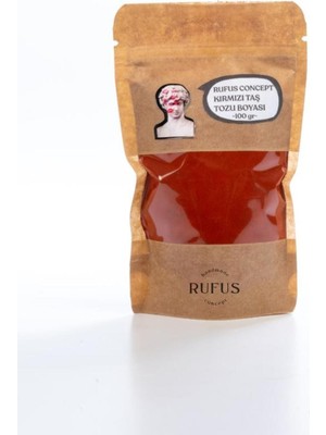 Kırmızı Taş Tozu Boyası 100G, Canlı ve Parlak Renkli Doğal Malzeme