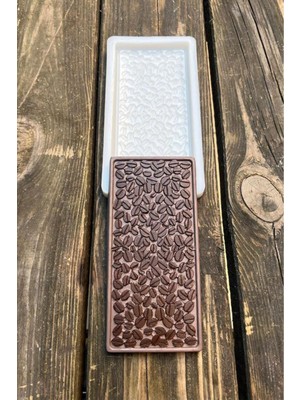 Kahveli Tablet ve Çikolata Için Silikon Mum Kalıbı, Beyaz Renk, Çok Amaçlı Kullanım