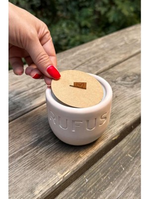 Kahverengi Mum Toz Kapakları 63MM Çap, 20MM x 2mm Ahşap Fitil Boşluğu 50 Adet