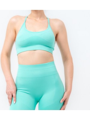 Sooful Pool Blue Racerflex Seamless Bra – Konforlu ve Şık Spor Sütyeni