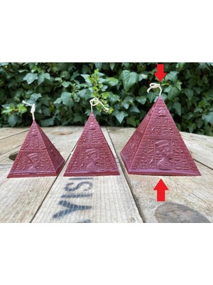 Büyük Piramit Mum Kalıbı, Silikon, Beyaz, 9X9X9,5 Cm, 1 Adet