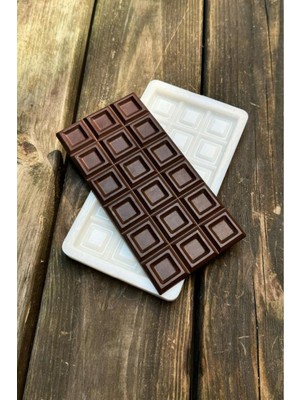 Beyaz Kare Tablet Çikolata ve Mum Kalıbı, Çok Amaçlı Silikon Kalıp