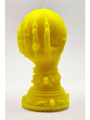 Sihirli Küre Tutan Cadı Eli Soya Wax Mum, Vanilya Kokulu, 250G