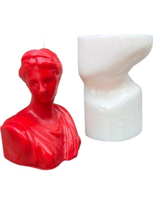 Beyaz Silikon Mum Kalıbı, 1 Adet, Şık ve Kullanışlı Tasarım