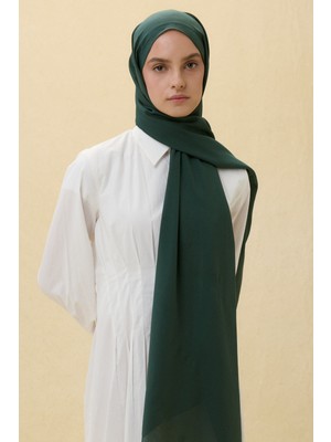Fenza Scarf Paris Ipeği Şal - Zümrüt