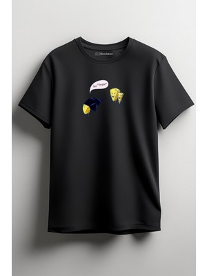 Merch&ice Say People Baskılı Unisex T-Shirt Siyah