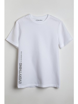 Merch&ice Everything You Can Imagine Is Real Baskılı Unisex T-Shirt Beyaz
