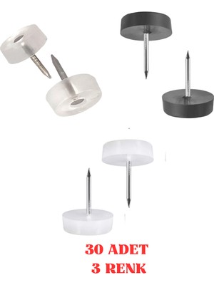 Hamadex 30’lu Çivili Poligrit Mobilya Zemin Koruyucu | 3 Renk Seçenekli – Masa Sandalye Sehpa Tv Ünitesi Için Çizilme Önleyici