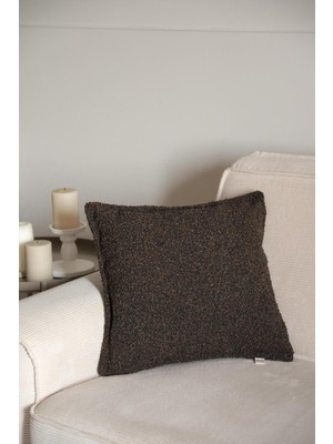 Yumuşak Açı Kahve Kırlent Kılıfı, Rahat ve Şık Dekorasyon Için Ideal