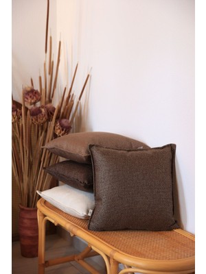 Kırıntı Kilifi, 45X45, Açık Kahve ve Koyu Kahve, Jüt Gri Renk Seçenekleri