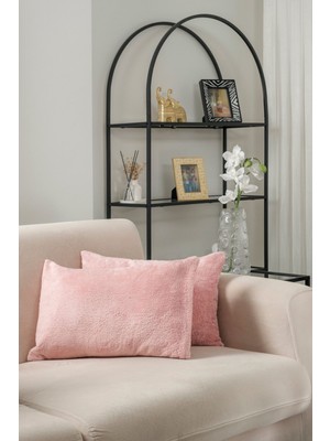 Formeya Çift Tarafı Wellsoft Kumaş 2'li 35X55 cm Hediyelik Dekoratif Pelüş Kırlent Kılıfı Yastık Kılıfı