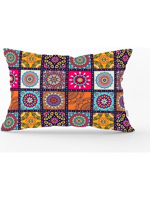 Etnik Desenli Özel Tasarım Dikdörtgen Yastık Kılıfı, Şık ve Rahat Kullanım Sağlar