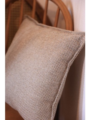 Jüt Gri Kırlent Kılıfı 45X45, Şık ve Doğal Dekorasyon Için Ideal