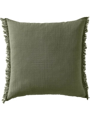 Yeşil 50X50 cm Kırlent Kılıfı, Şık ve Rahat Dekorasyon Sağlar