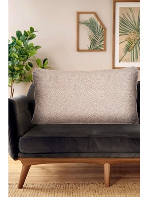 Kadife Teddy Koltuk Sırt Yastığı, Krem, Açık Kahve, Hardal Renk Seçenekleri