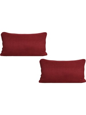 Kadife Dokulu Fitilli Dikdörtgen Kırlent Kılıfı, Şık ve Rahat Dekorasyon Parçası