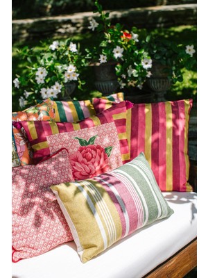 Çizgili 30X50 cm Dikdörtgen Kırlent Kılıfı, Renkli ve Şık Ev Dekoru Seçeneği