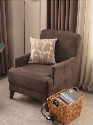 Özel Tasarım Bohem Jakarlı Kırlent Kılıfı Siyah Gri