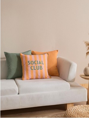 Canlı Turuncu Kırlent Kılıf Seti, 3'lü, Şık ve Rahat Dekor Seçeneği