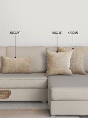 Home Daily Series Bej Renkli Yastık Kılıfı, Şık ve Rahat Dekorasyon Için Mükemmel