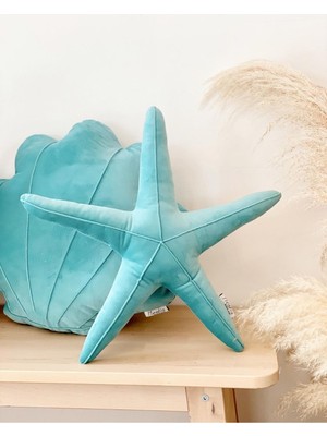 Deniz Yıldızı Temalı Kırlent ve Yastık Kılıfı, Deniz Esintisi Dekorasyon Seti