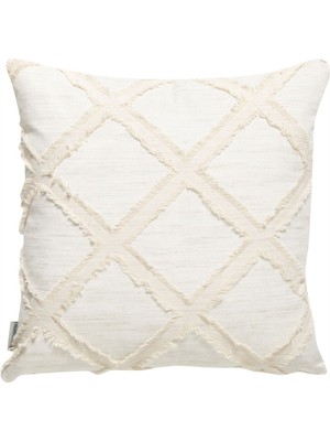 Yumuşak Ekru Kırlent 45X45, Şık ve Rahat Dekoratif Yastık