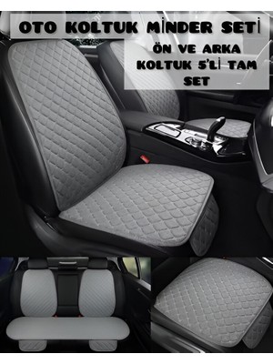 Volkswagen Golf 8 Tay Tüyü Oto Koltuk Minder Seti - Koltuk Koruma Kılıfı (Ön-Arka Tam Set 5'li)